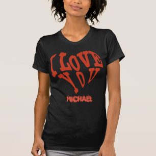 Ich Liebe dich schwarz T-Shirt
