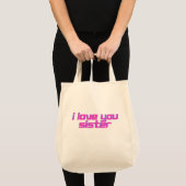 Ich liebe dich, Schwester Tragetasche (Vorderseite (Produkt))