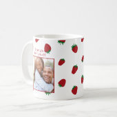 Ich liebe dich sehr Erdbeere Foto Tasse (Vorderseite Links)