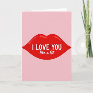 Ich liebe dich sehr Karte