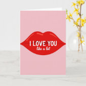 Ich liebe dich sehr Karte (Gelbe Blume)