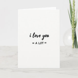 Ich liebe dich sehr Karte