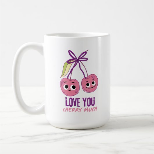 ICH LIEBE DICH SEHR KIRSCH KAFFEETASSE (Links)