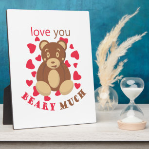 Ich liebe dich sehr zum Valentinstag Fotoplatte