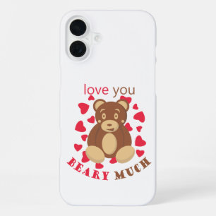 Ich liebe dich sehr zum Valentinstag iPhone 16 Plus Hülle
