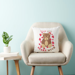 Ich liebe dich sehr zum Valentinstag Kissen