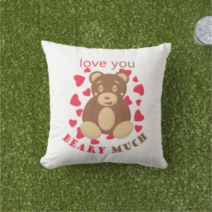 Ich liebe dich sehr zum Valentinstag Kissen