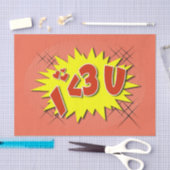 Ich Liebe dich Seidenpapier (Handwerk)