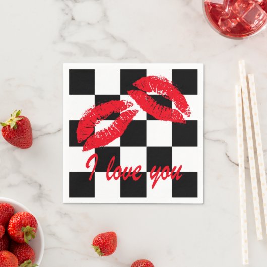 Ich Liebe dich Serviette (Beispiel)