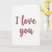 Ich liebe dich Shadow Script Karte (Gelbe Blume)