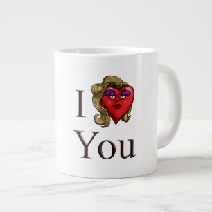 Ich liebe dich sie Herz Jumbo-Tasse