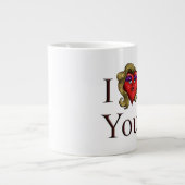 Ich liebe dich sie Herz Jumbo-Tasse (Vorderseite)