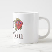 Ich liebe dich sie Herz Jumbo-Tasse (Rechts)
