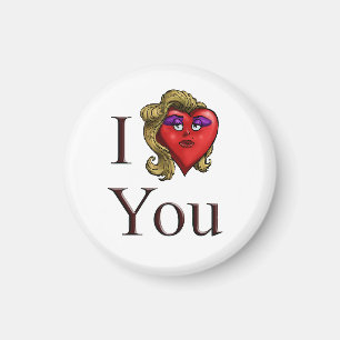 Ich liebe dich sie Herz Magnet