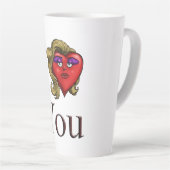 Ich liebe dich sie Herz Milchtasse (Rechte Ecke)