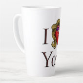Ich liebe dich sie Herz Milchtasse (Linke Ecke)