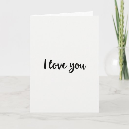 Ich liebe dich Skript Matte Karte (Vorderseite)