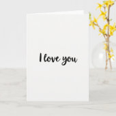 Ich liebe dich Skript Matte Karte (Gelbe Blume)