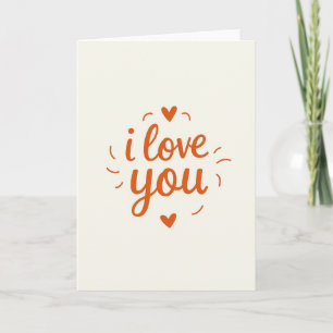 Ich liebe dich Skript-Textkarte Karte