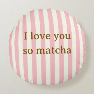 Ich liebe dich so Matcha Süße rosa Kissen