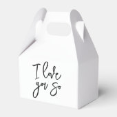 Ich liebe dich so Partygeschenkbox Geschenkschachtel (Rückseite)