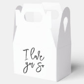 Ich liebe dich so Partygeschenkbox Geschenkschachtel (Geöffnet)