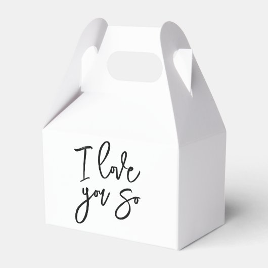 Ich liebe dich so Partygeschenkbox Geschenkschachtel (Vorderseite)