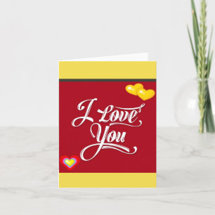 ***ICH LIEBE DICH SO SEHR*** DIE CARTOON-FIGUR DA  KARTE