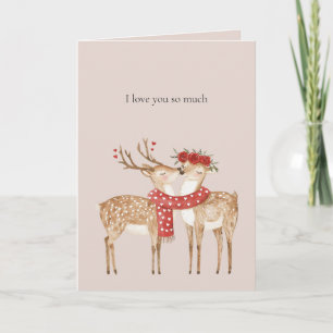 Ich liebe dich so sehr Hirsch Karte