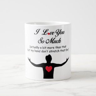 Ich liebe dich so sehr Jumbo-Tasse