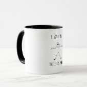 Ich liebe dich so sehr Lustiger Valentinstag  Tasse (Vorderseite Links)