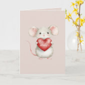 Ich liebe dich so sehr Maus Karte (Gelbe Blume)