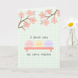 Ich liebe dich so sehr Mochi Valentinstagskarte Karte