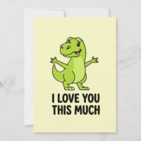 Ich liebe dich so sehr süßer Dinosaurier