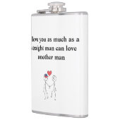 Ich Liebe dich so sehr wie ein richtiger Mann Flachmann (Links)