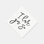 Ich liebe dich so Servietten (Ecke)