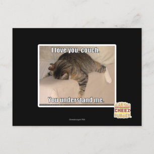 Ich Liebe dich, Sofa. Postkarte