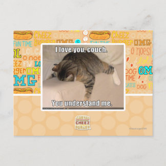 Ich Liebe dich, Sofa. Postkarte