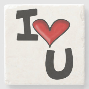ich liebe dich steinuntersetzer