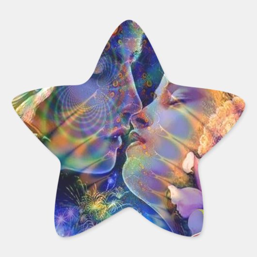 Ich Liebe dich Stern-Aufkleber (Vorderseite)