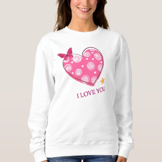 ich liebe dich sweatshirt (Vorderseite)