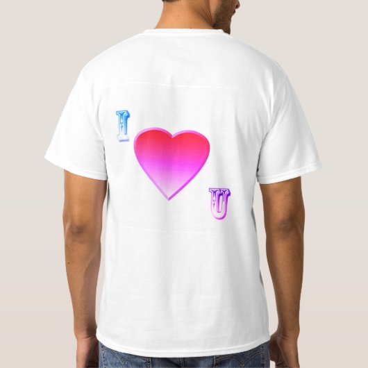 ich liebe dich T-Shirt (Rückseite)