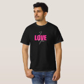 Ich liebe Dich T-Shirt – Lustiges romantisches Gra (Vorne ganz)