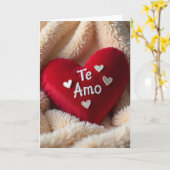 Ich liebe dich Te Amo Karte (Gelbe Blume)