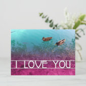 ich liebe dich Teich Einladung (Stehend Vorderseite)