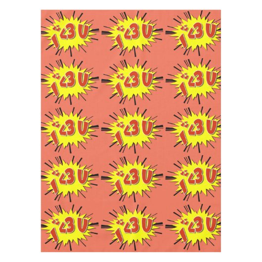 Ich Liebe dich Tischdecke (Vorderseite)