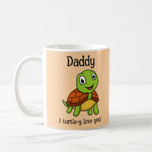 Ich liebe dich total, Daddy! Süße Schildkröte zum Kaffeetasse