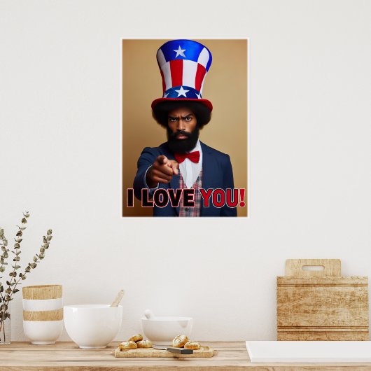 Ich Liebe dich! - Uncle Sam poster style (Küche)