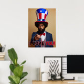 Ich Liebe dich! - Uncle Sam poster style (Heimbüro)
