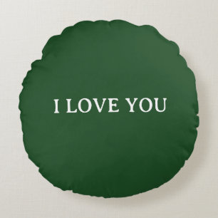 ICH LIEBE DICH UND ICH LIEBE DICH AUCH RUNDES KISSEN